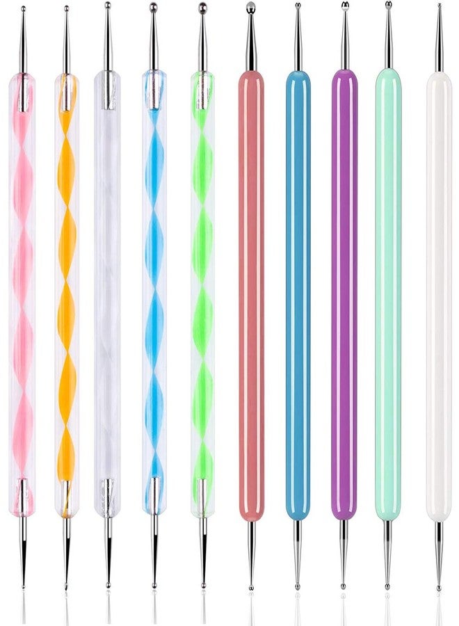 ABenkle 10Pcs Art Dotting Tools for Nail Art, Ball Tip Clay Tools Sculpting Pattern Tracing Stylus, Ball Embossing Stylu for Drawing,Painting Rocks Mandalas,Art Dot Tools - Image 1